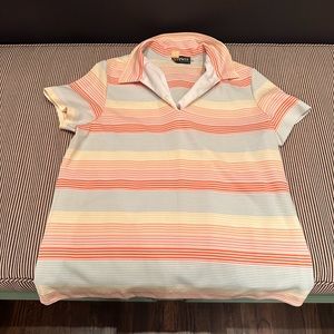 Vintage striped shirt sleeve shirt